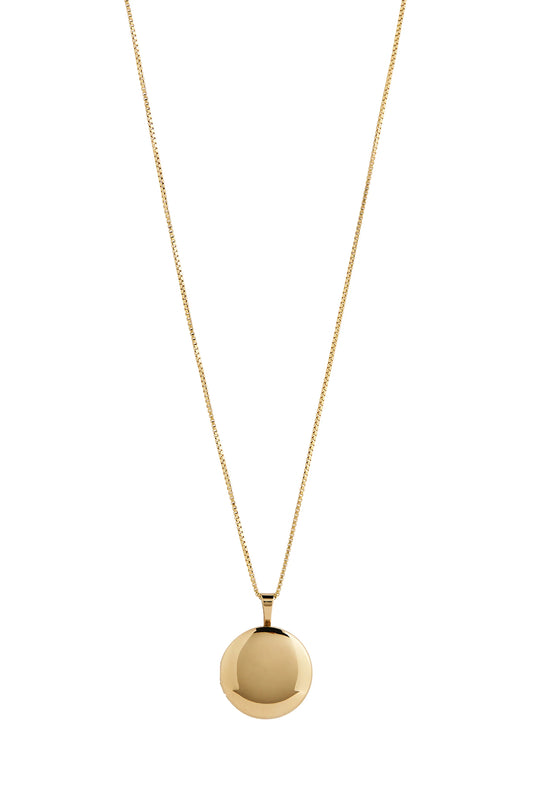 Lisbeth Classic Round Locket Gold