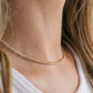 Lavender and Grace August Tennis Necklace