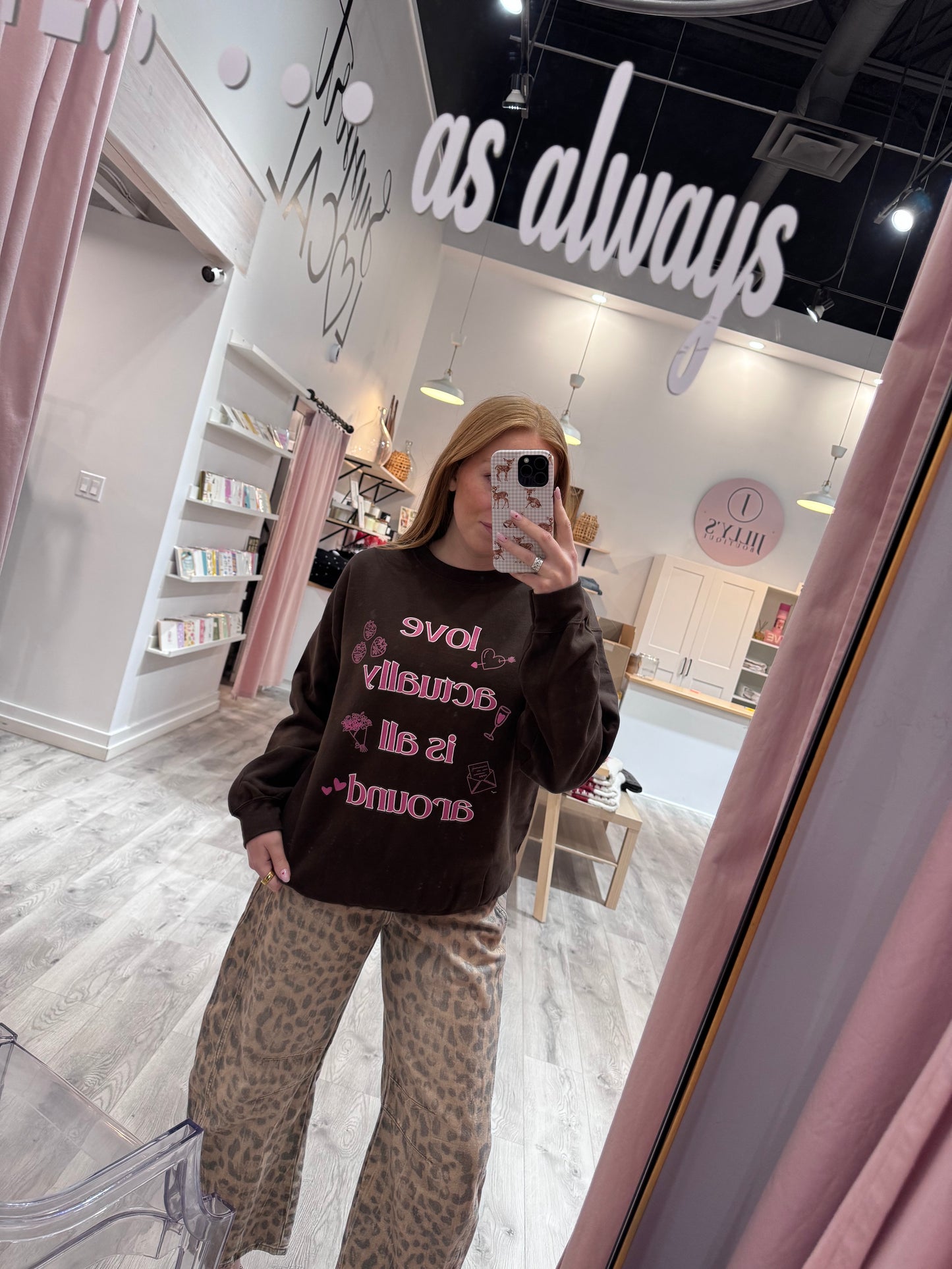 Love Actually Is All Around Crewneck