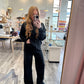 Brunette The Label Knitted Wide Leg Pant