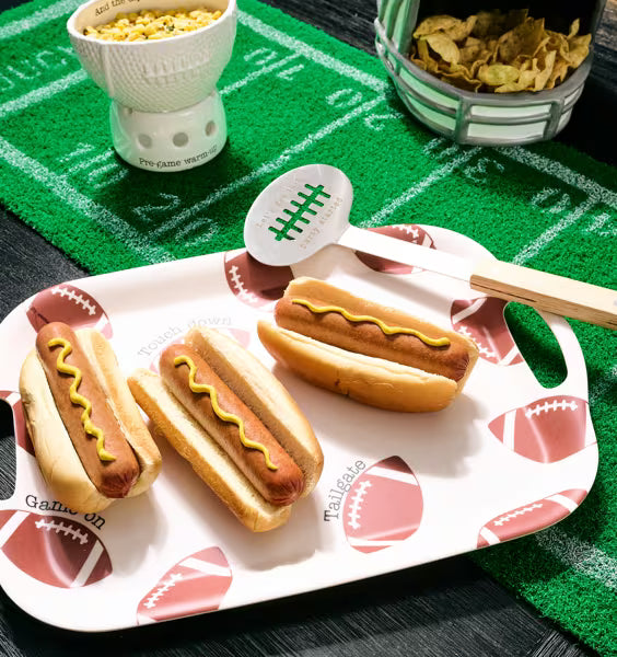 Mudpie Football Tray With Spatula