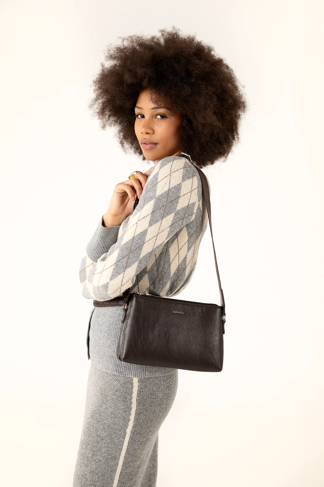 Matt & Nat Indie Crossbody Bag- Black
