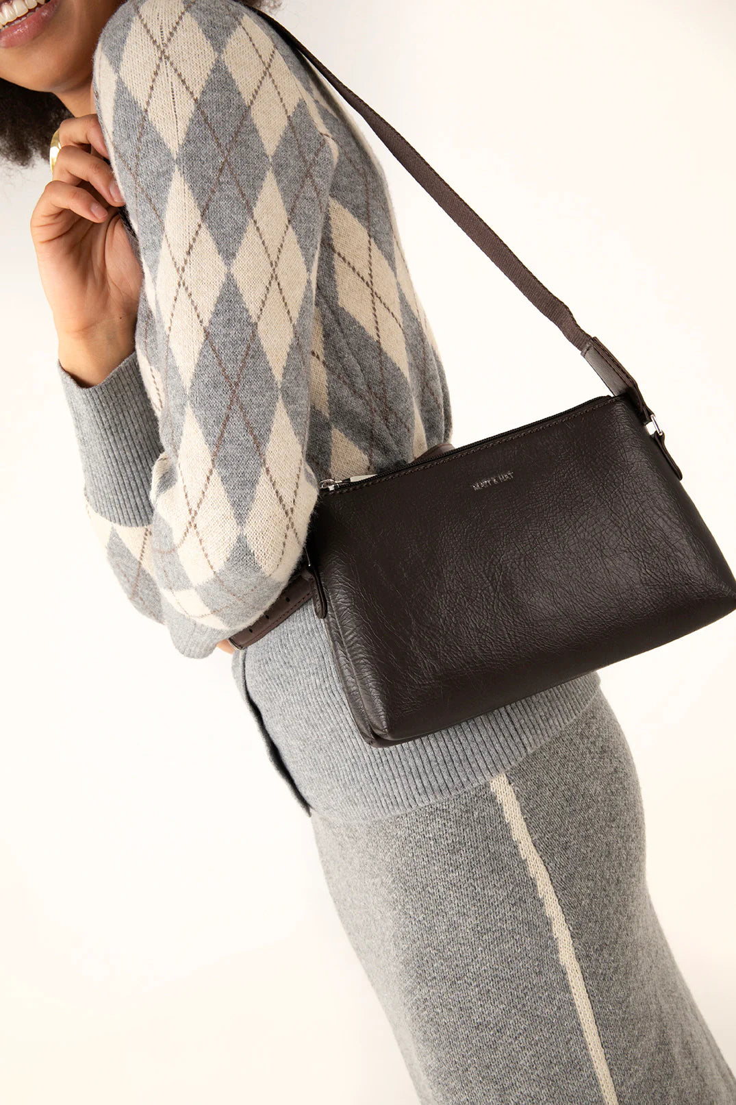 Matt & Nat Indie Crossbody Bag- Black