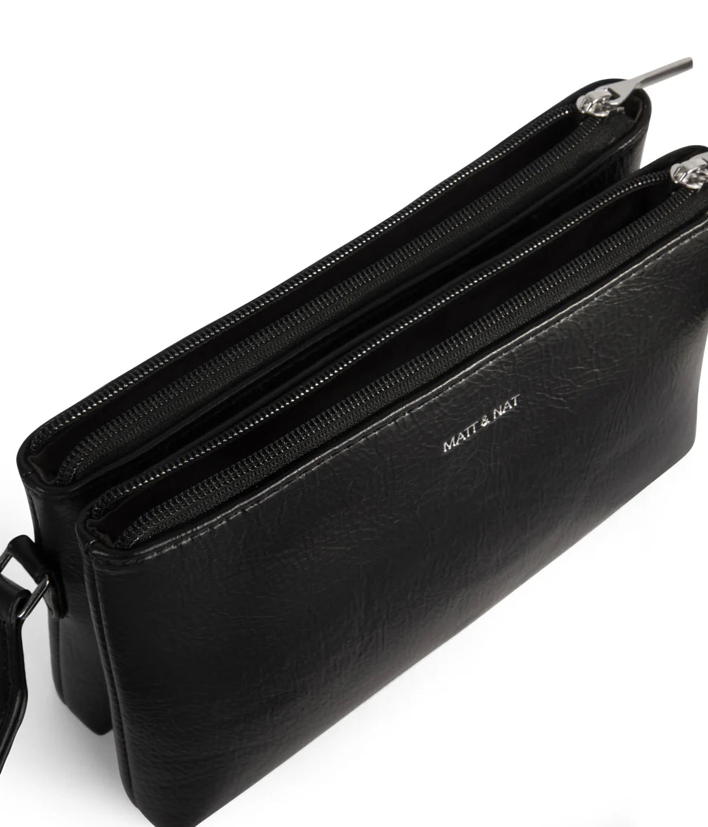 Matt & Nat Indie Crossbody Bag- Black