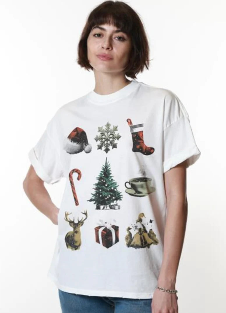 Girl Dangerous Holiday Icons Tee