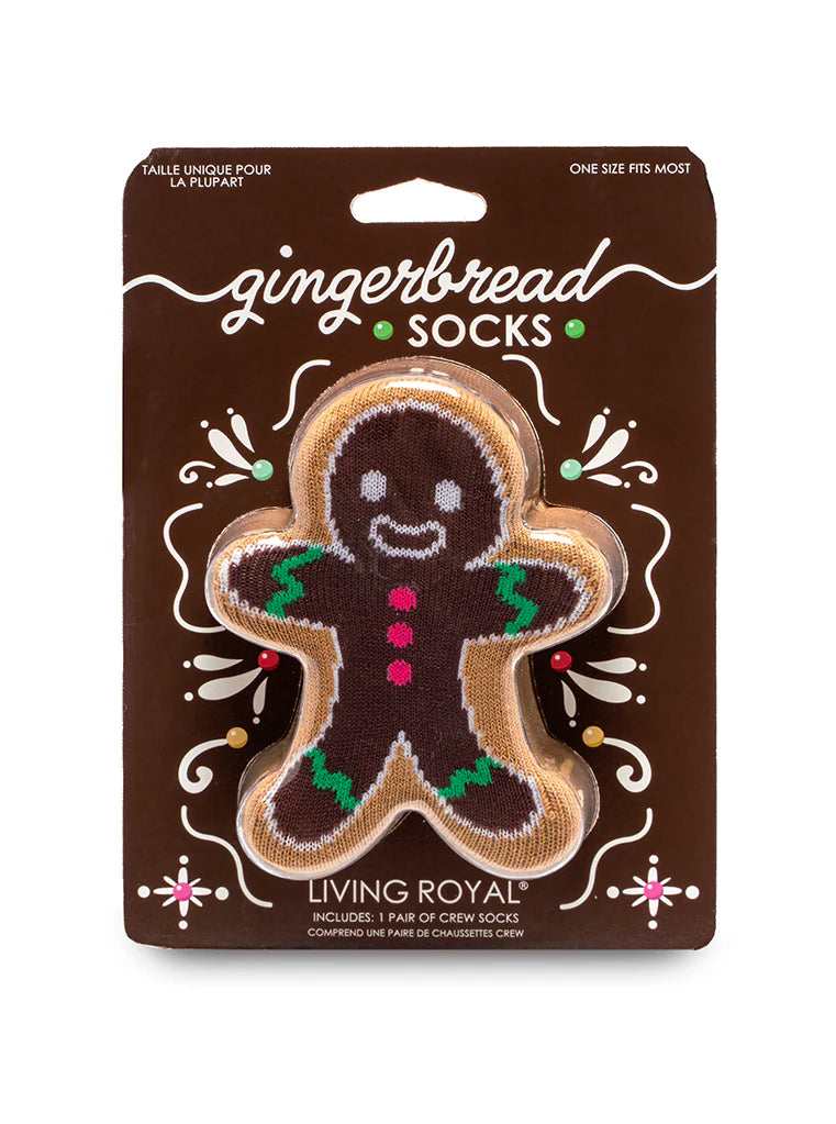 Living Royal Gingerbread 3D Socks