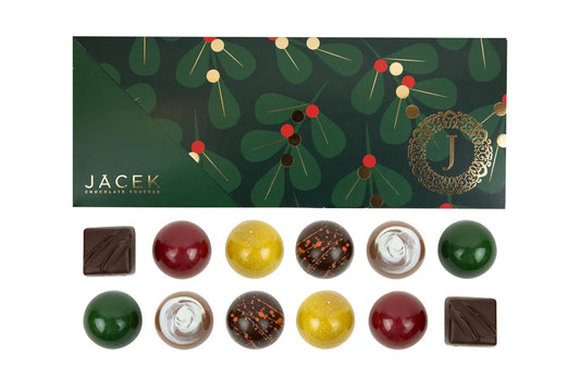 Jacek Holiday Collection Chocolate 12 Piece Box