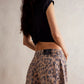 Free People Good Luck Printed Barrel Jeans Leopard