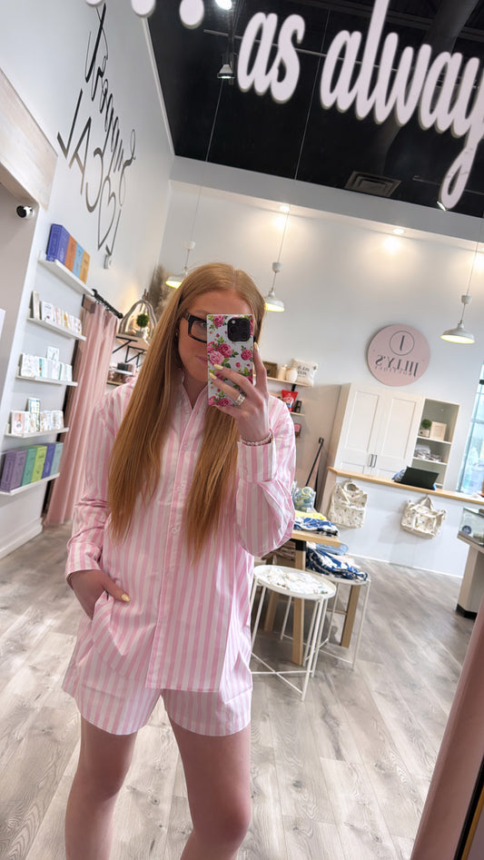 Brunette The Label Poplin Button Up Shirt