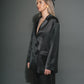 Brunette The Label Oversized Satin Blazer