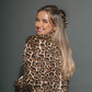 Brunette The Label Bianca Leopard Satin Button Up Shirt