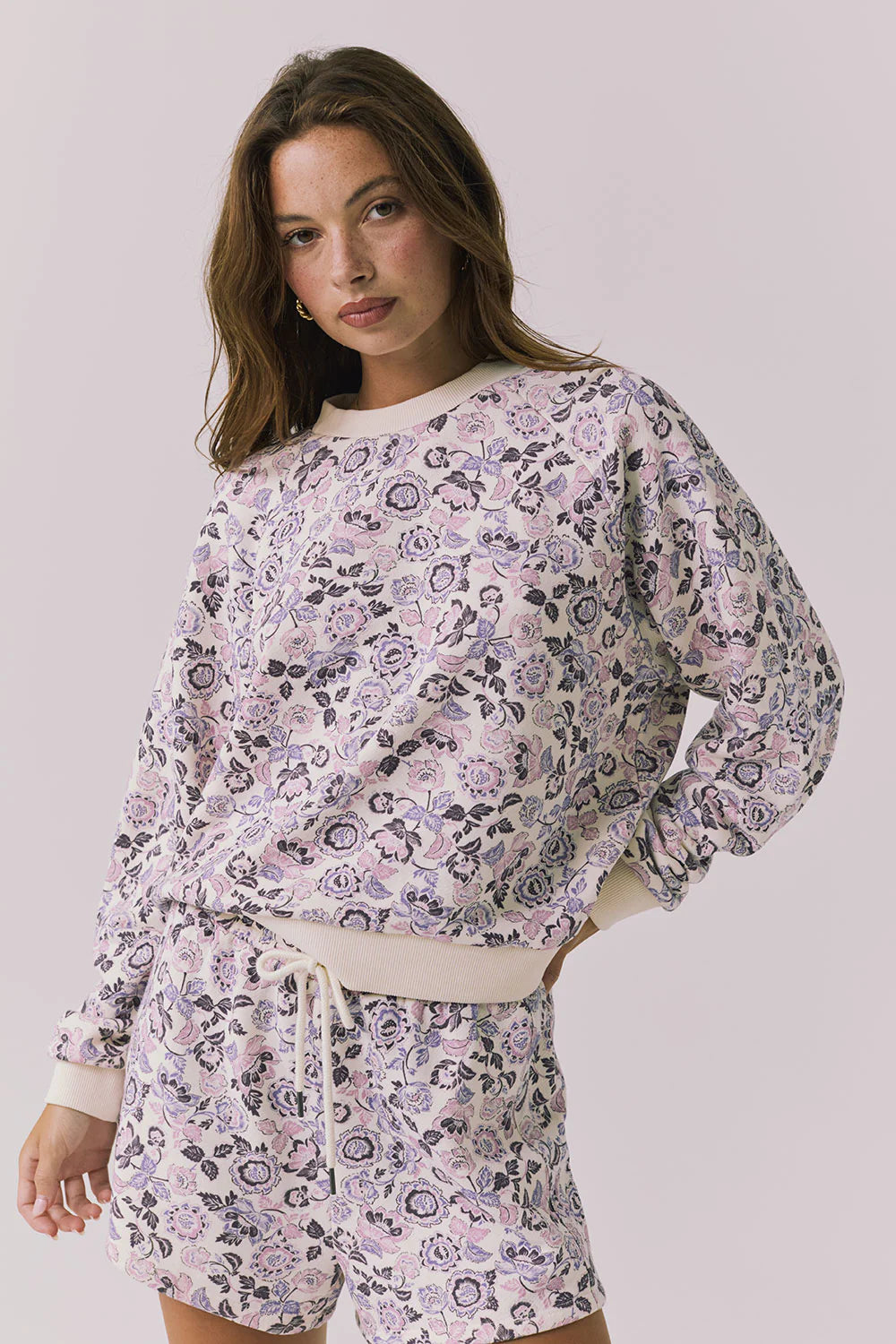Chaser Vintage Paisley Long Sleeve