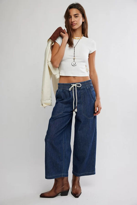 Free People Easy Peasy Pull On Pant