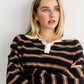 Brunette The Label Oversized Knit Polo Shirt