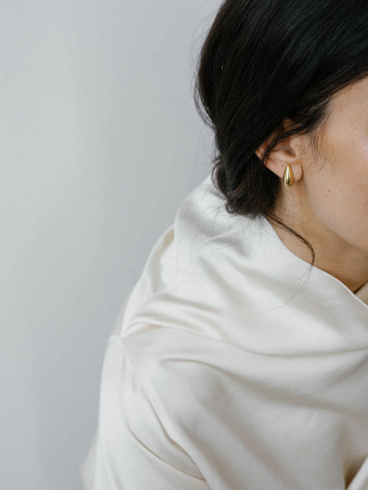 Lisbeth Emilia Gold Stud Earrings