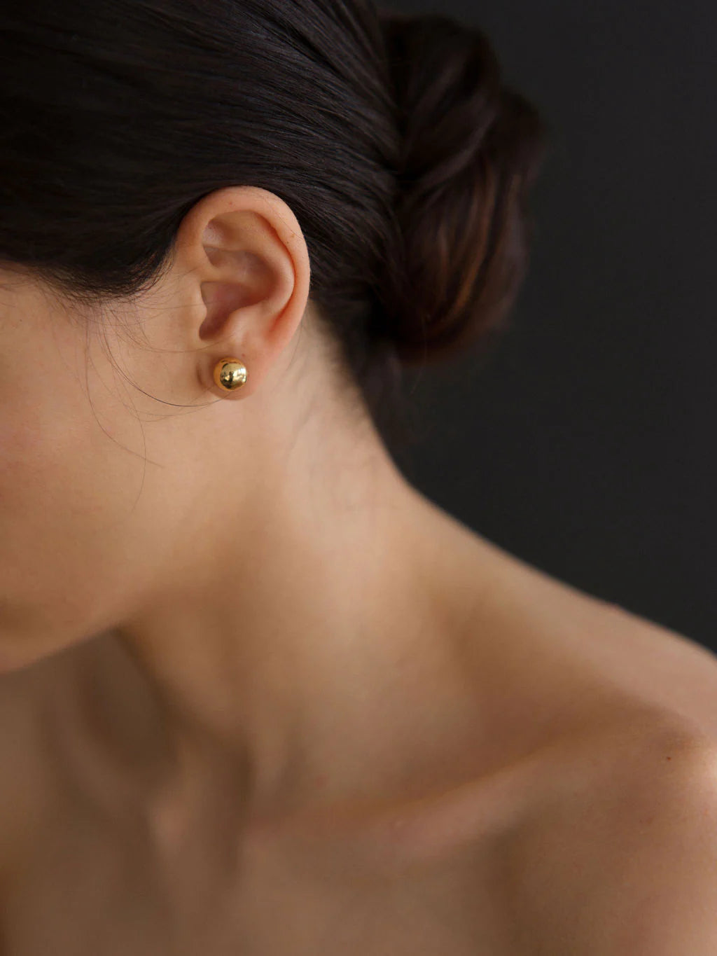 Lisbeth Roan Gold Stud Earrings