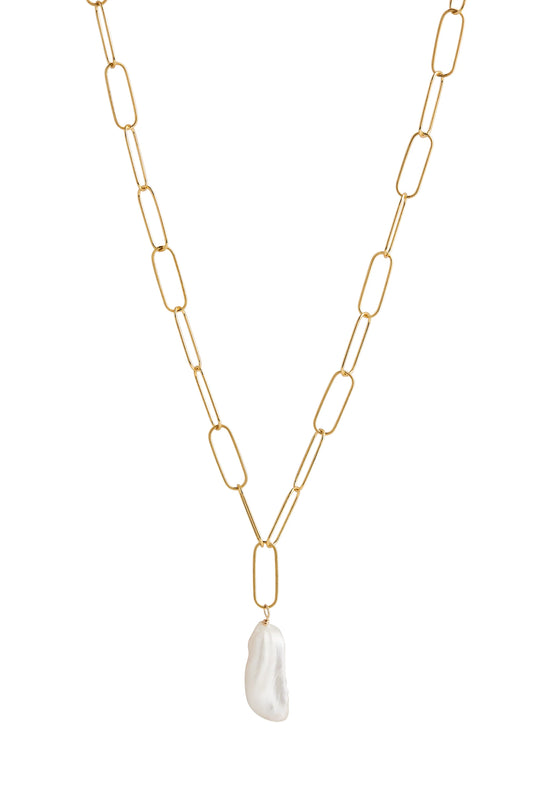 Lisbeth Lucille Gold Necklace With Pearl