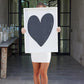 Black Heart Wood Sign