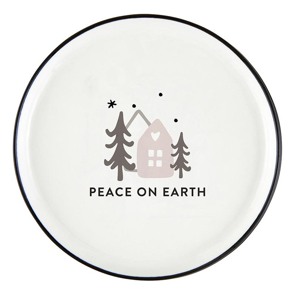 Peace On Earth Appetizer Plate