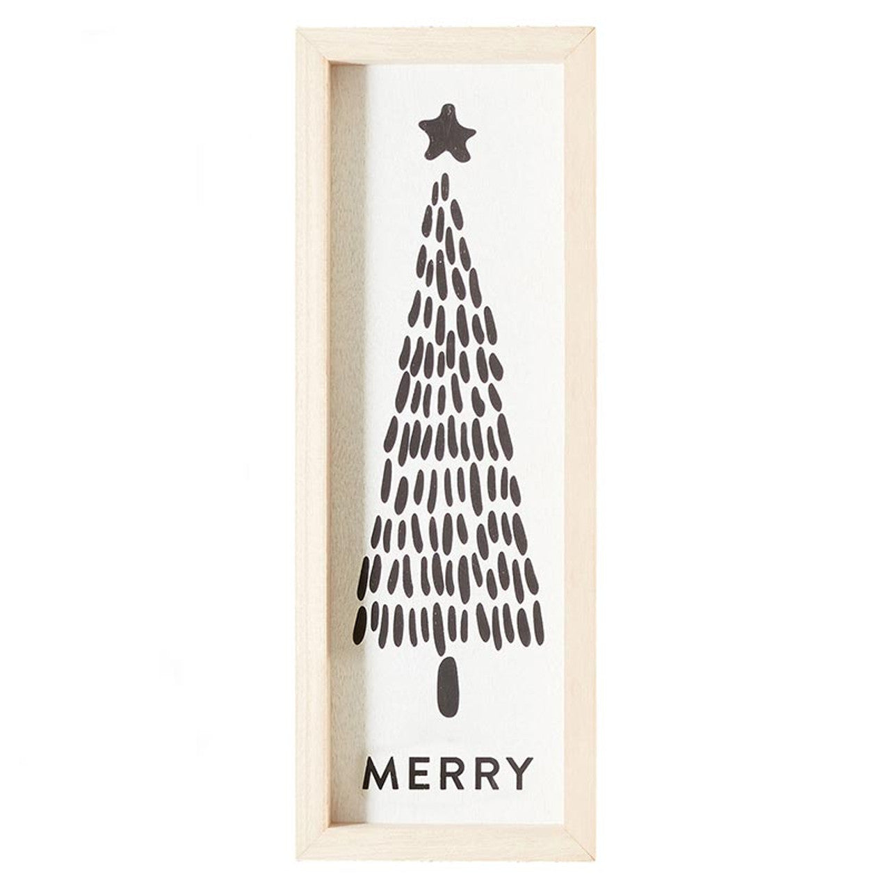 Merry Tree Wood Sign