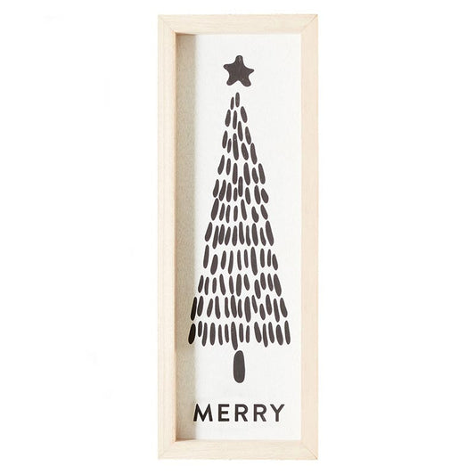 Merry Tree Wood Sign