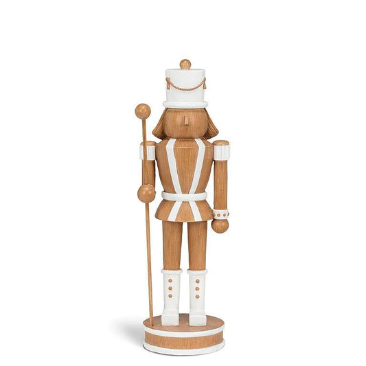 Nutcracker With Spear White & Bronze- Medium