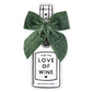 Forest Green Wine Bottle Bow