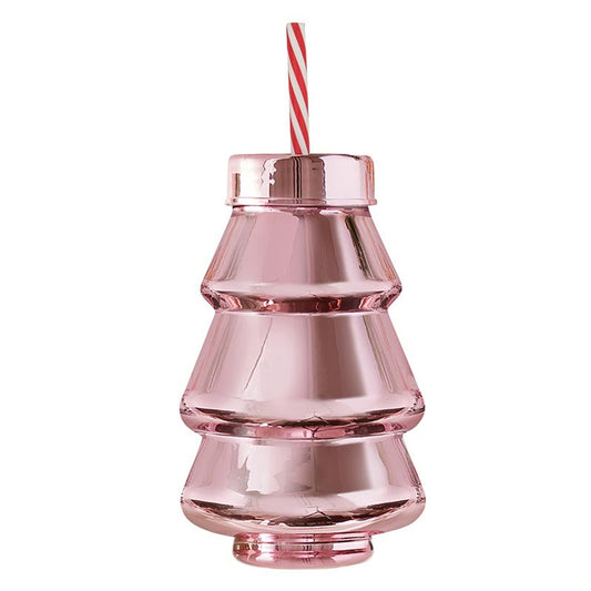 Blush Acrylic Tree Shaped Tumbler