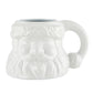 White Santa Shaped Mug