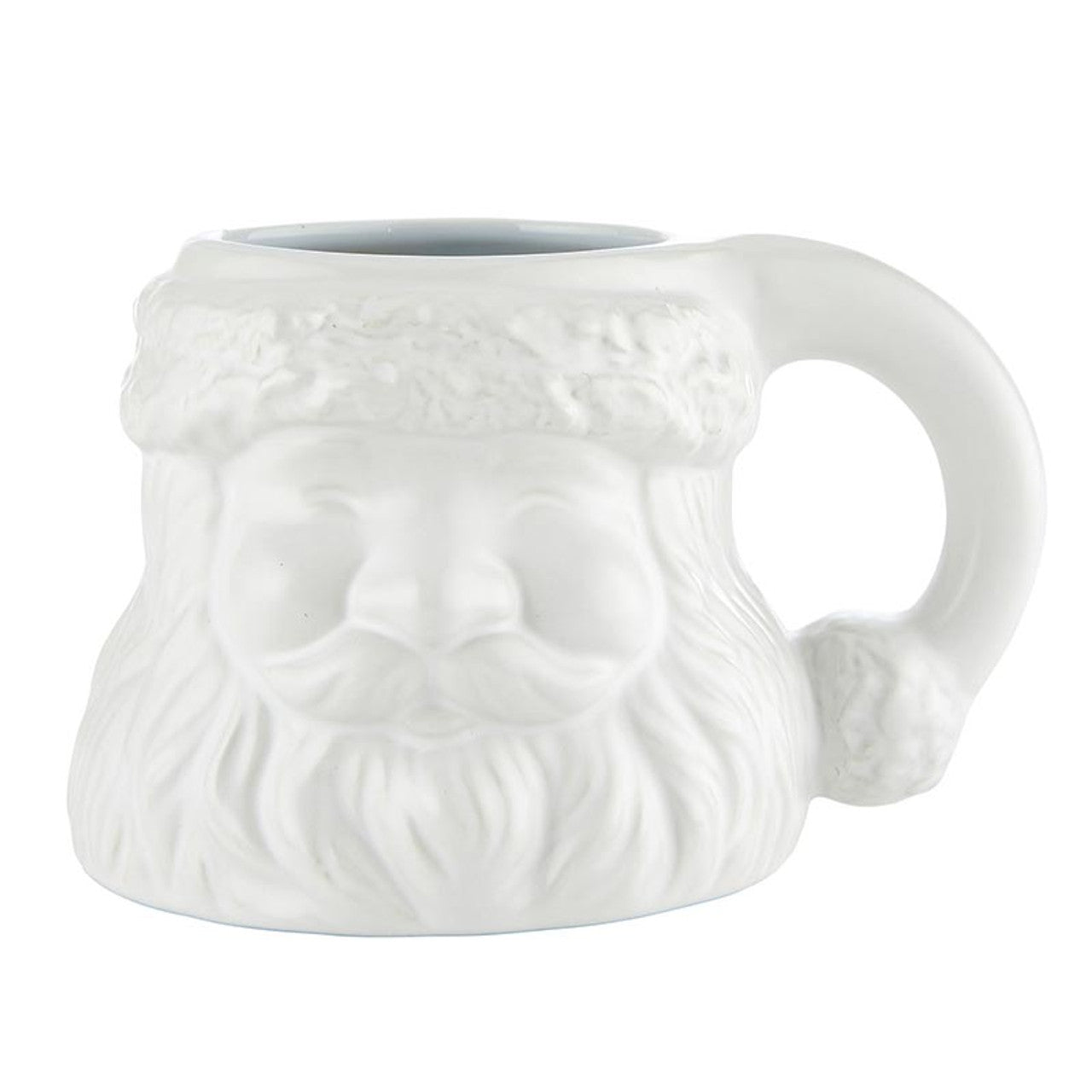 White Santa Shaped Mug