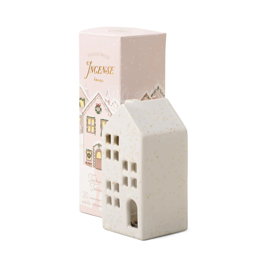 Paddywax White Townhouse Incense Holder