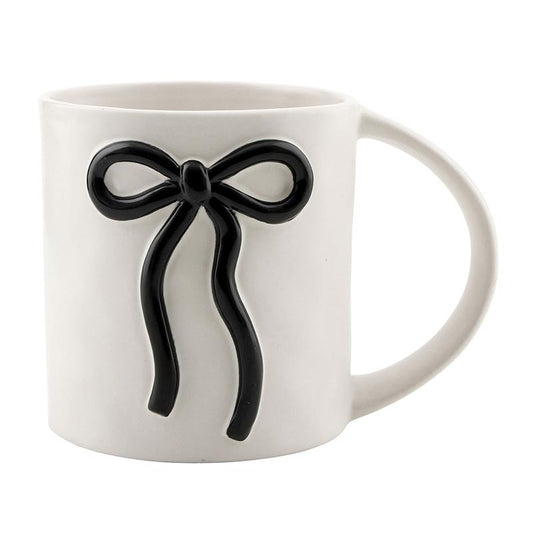 Black Bow Ceramic Mug