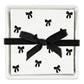 Ceramic Napkin Tray & Napkin Set- Bows