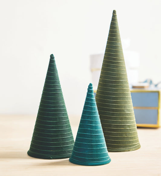 Velvet Tree Set Of Three