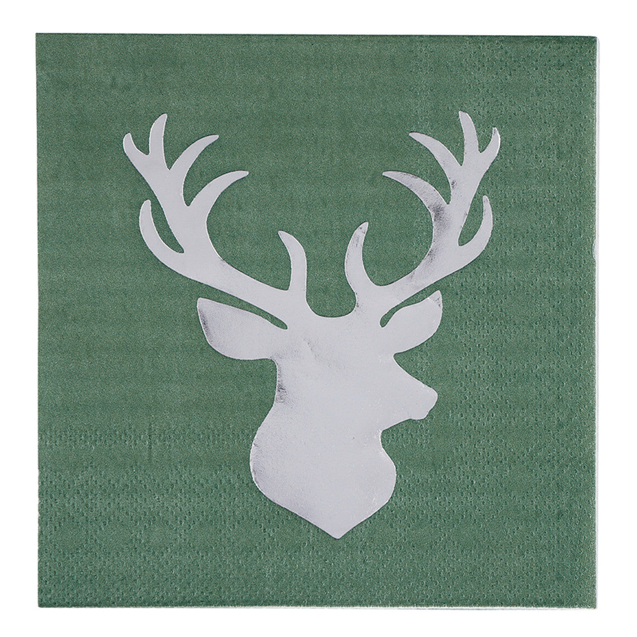 Silver Foil Deer Napkins