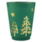 Green Trees and Stars Frost Cup