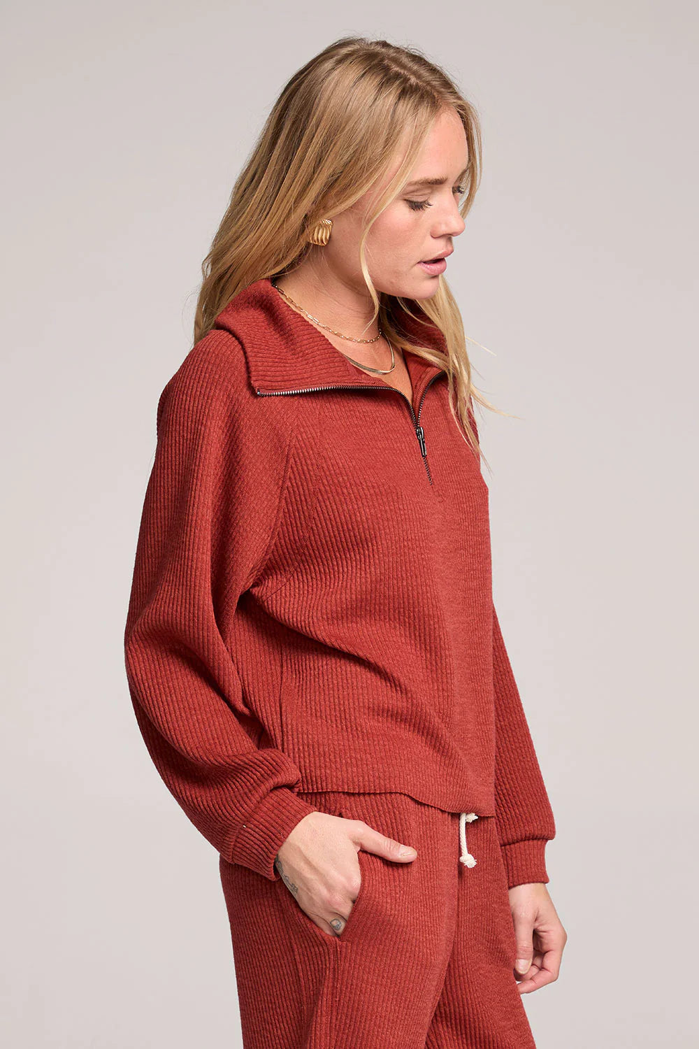 Saltwater Luxe Half Zip Raglan Pullover