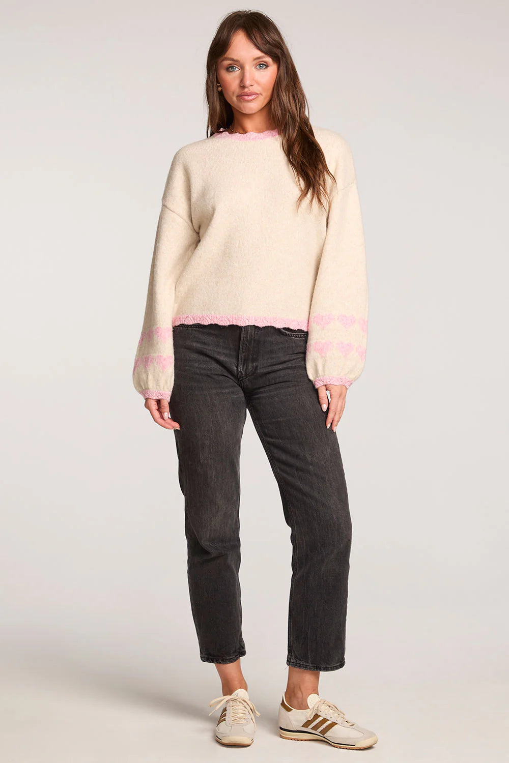 Saltwater Luxe Steevie Oatmeal Heather Sweater