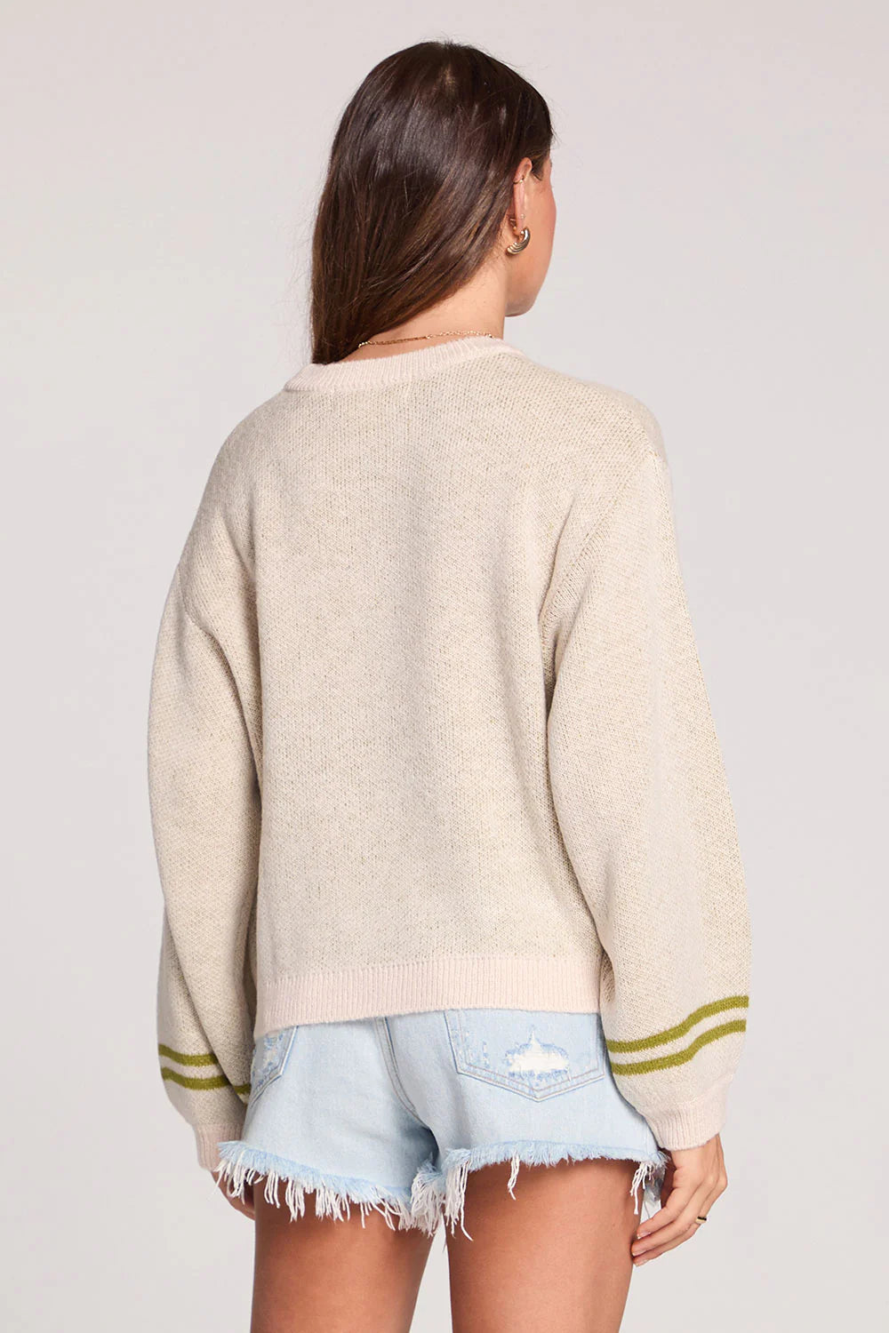 Saltwater Luxe Alderon Oatmeal Heather Sweater