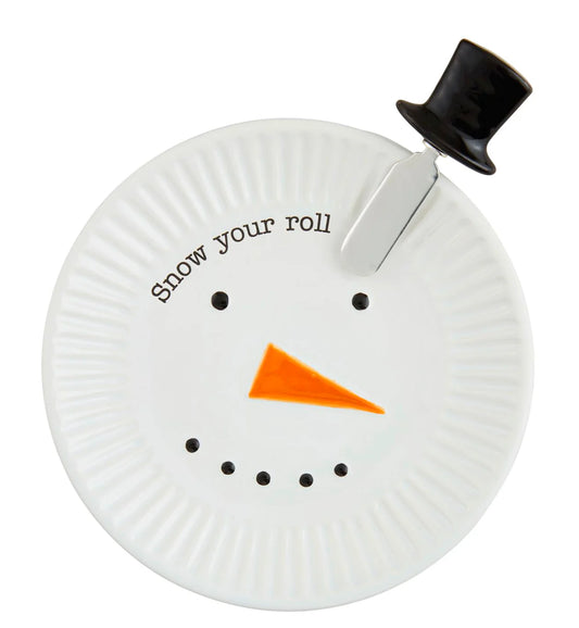 Snowman Cheese Plate