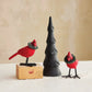 Cast Iron Cardinal With Wreath