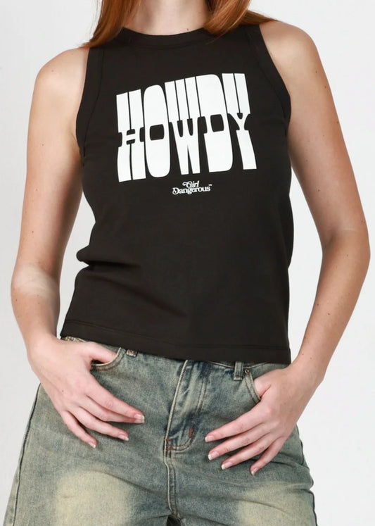 Girl Dangerous Howdy High Neck Tank