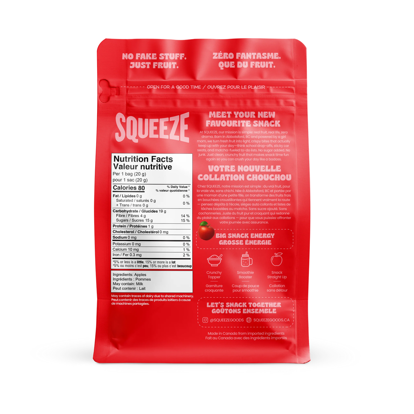 Squeeze Freeze Dried Apple Crunch
