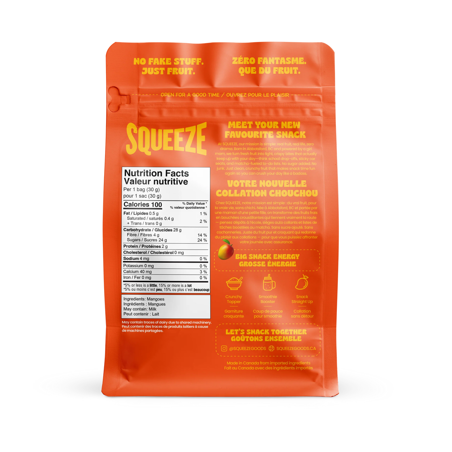 Squeeze Freeze Dried Sunset Mango