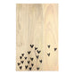 Engraved Heart Wood Board