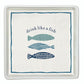 Like a Fish Ceramic Napkin Tray and Napkins