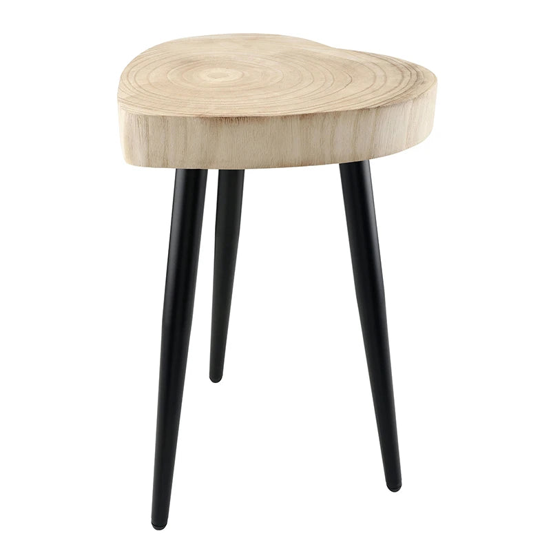 Wooden Heart Stool