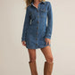 Z Supply Candice Denim MIni Dress