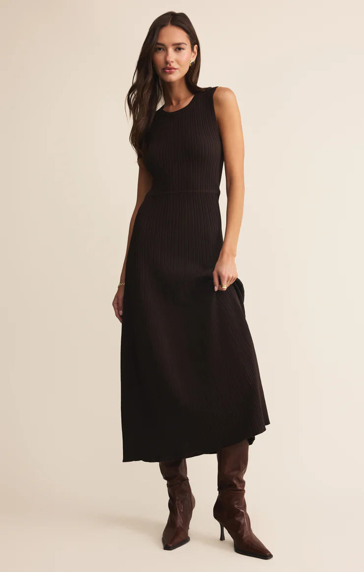Z Supply Elba Midi Ribbed Sweater Dress