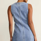Z Supply Jolie Denim Seamed Mini Dress